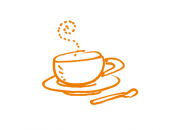 drawing of a coffee cup - representing a coffee break