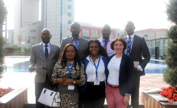 Library delegates from Angola, including Lania da Silva, Coordinator at ReMA (middle) at the 2014 EIFL General Assembly. Library delegates from Angola, including Lania da Silva, Coordinator at ReMA (middle) at the 2014 EIFL General Assembly.