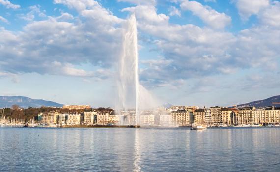 View of Geneva in Switzerland