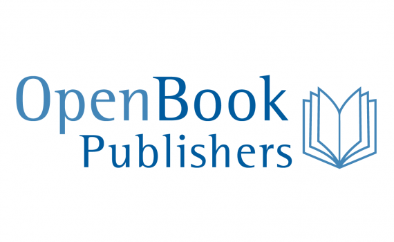 Logo image of open book.